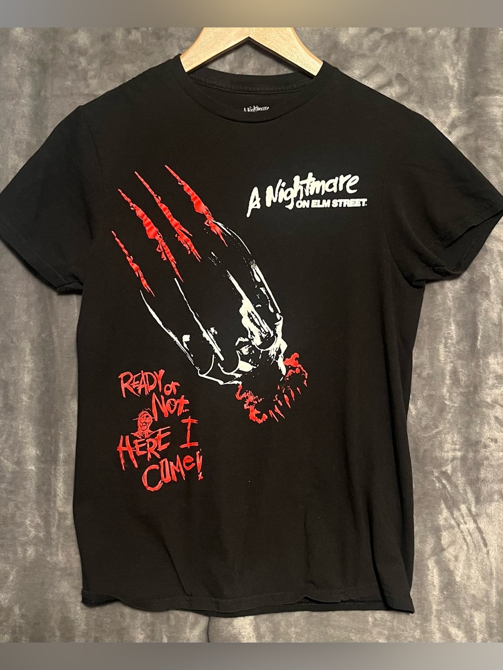 A Nightmare on Elm Street Black Graphic Short-Sleeve Tee